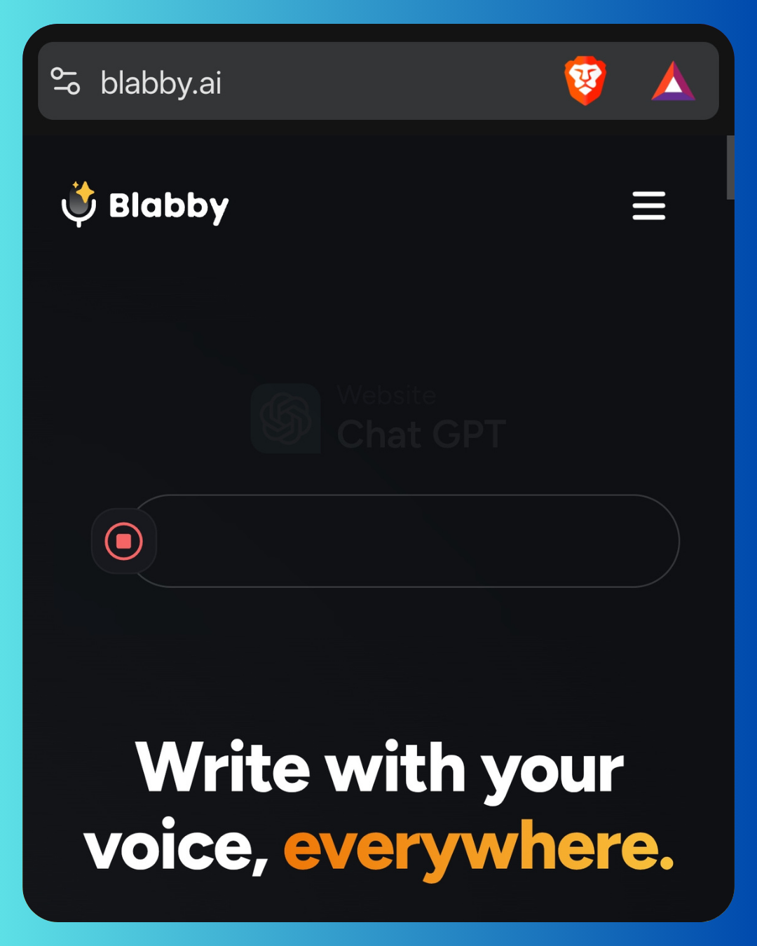 Blabby AI Speech to text